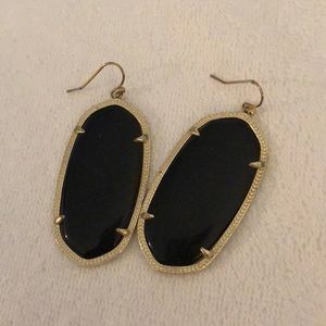 Kendra Scott Danielle drop earrings - black